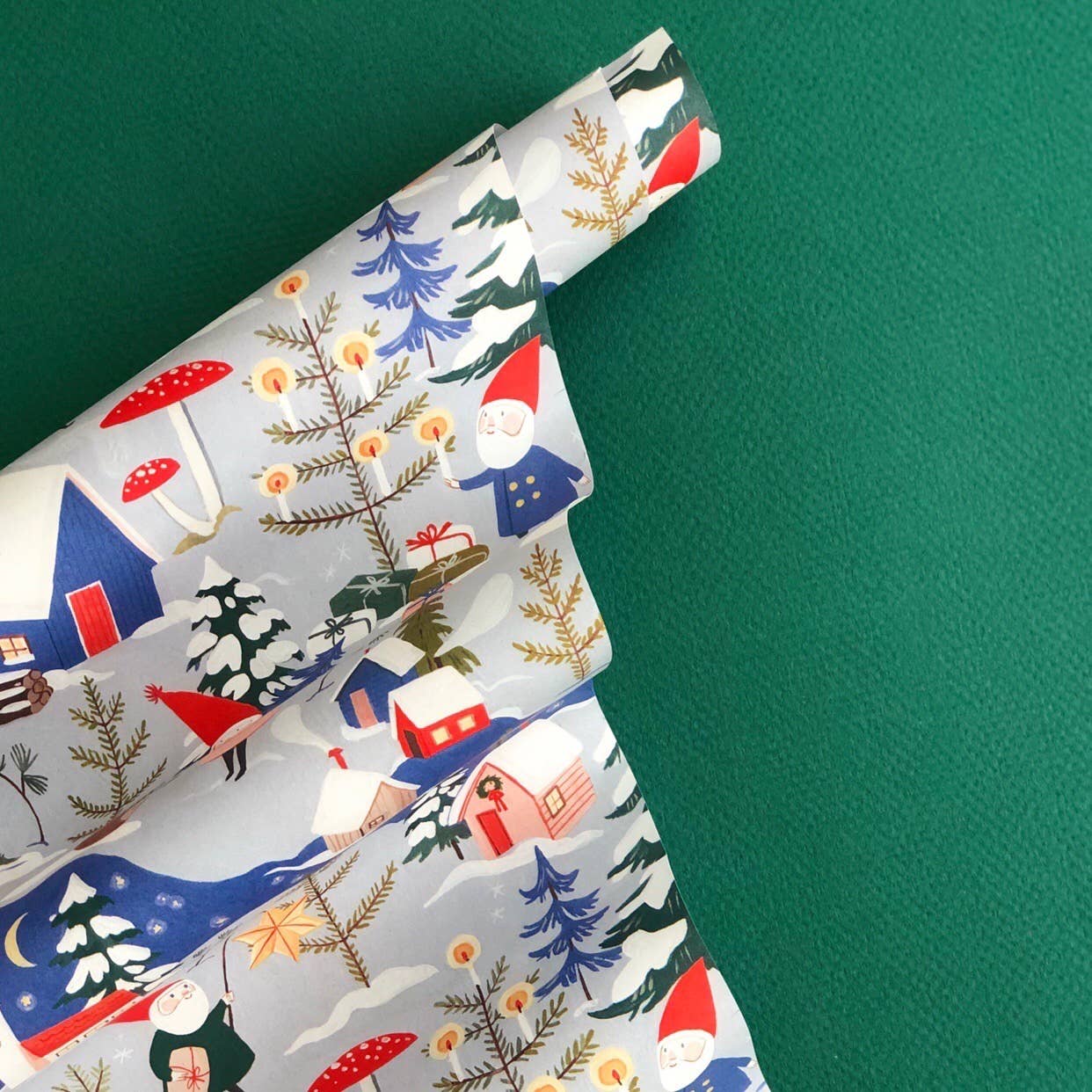Holiday Gnomes holiday wrapping paper