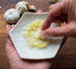 White 3 Piece Set: Ceramic Grater, Peeler, Brush