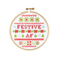 Festive AF DIY Cross Stitch Kit