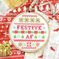 Festive AF DIY Cross Stitch Kit