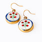Ceramic Floral Drop Earrings
