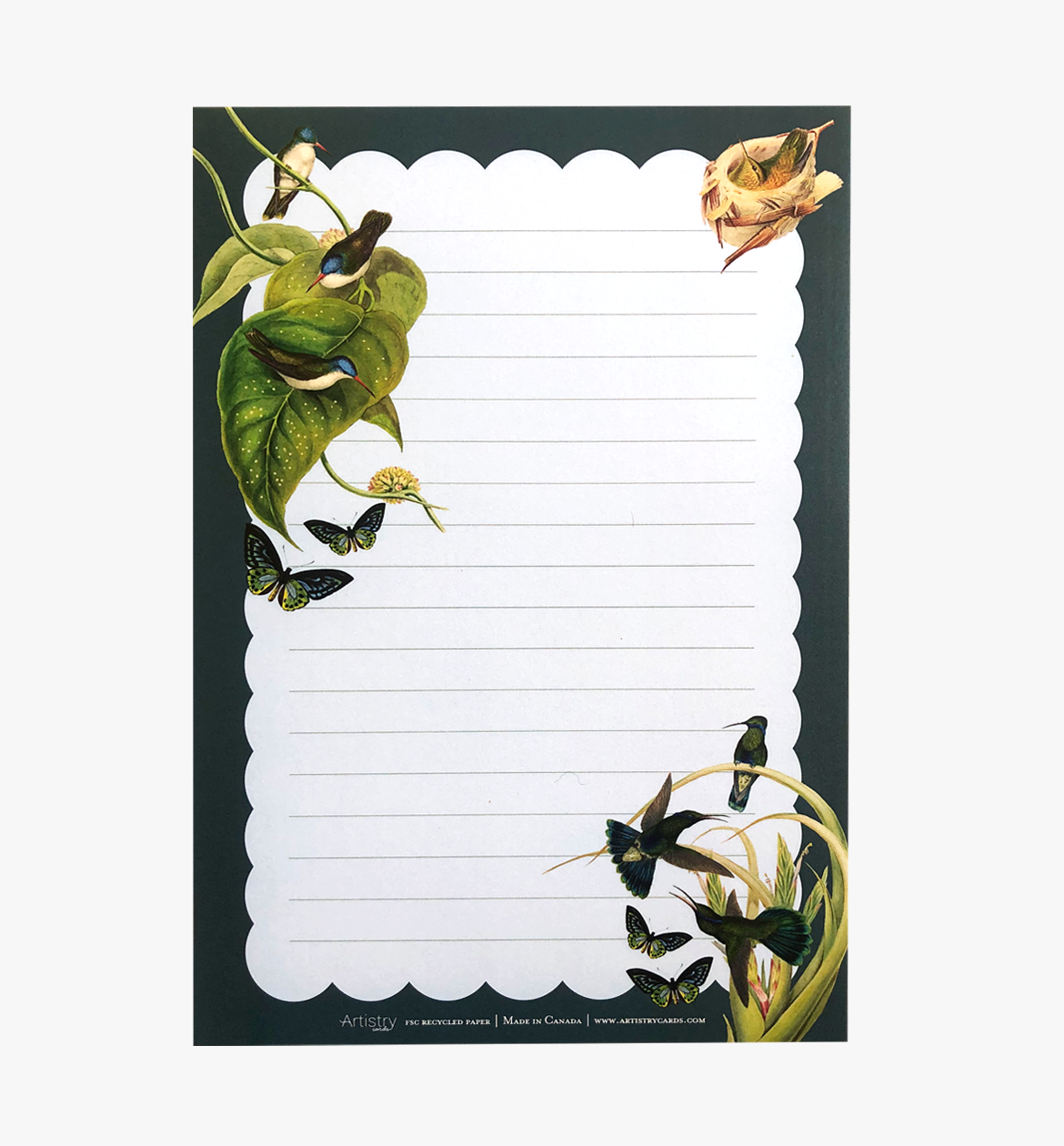 Vintage Hummingbird Letter Writing Set