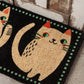 Danica Studio Meow Meow Coir Fiber Printed Doormat