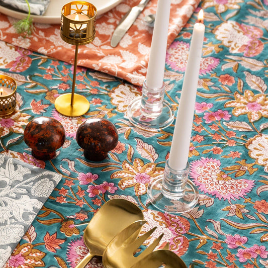Stabaka Block Print Tablecloth