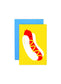 Hot Dog – Cute Food Mini Note Card