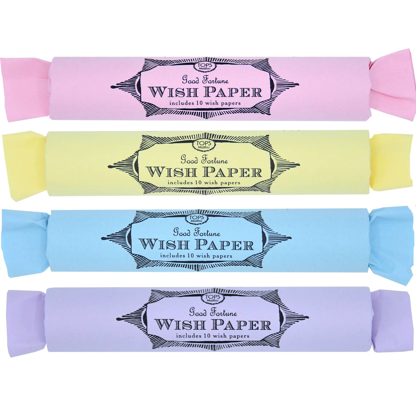 Wish Paper - Pastel - Tube of 10 - Assorted Colors