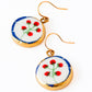 Ceramic Floral Drop Earrings