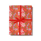 Peace and Love Amaryllis holiday wrapping paper