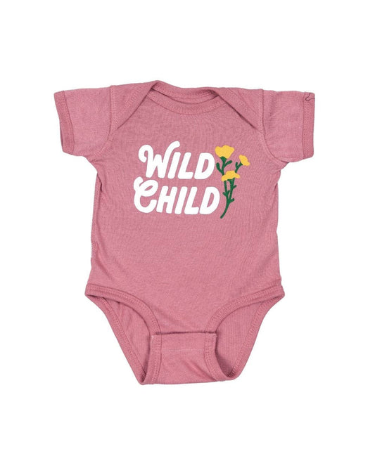 Wild Child Onesie | Dusty Rose