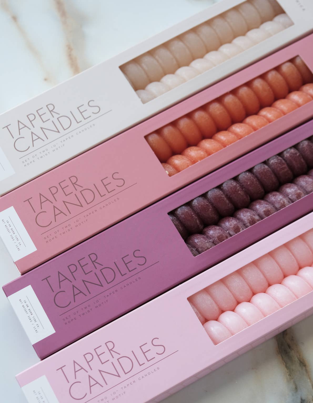 Spiral Taper Candles | Neutral