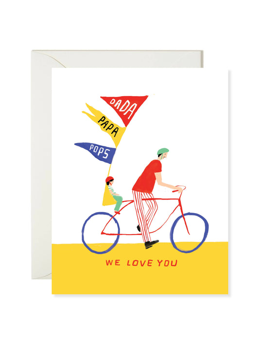 Bike Dad – Father’s Day Dad Card | Bicycle Dad Greeting Card