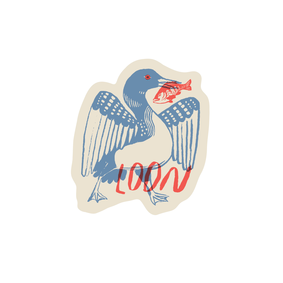 Loon Sticker