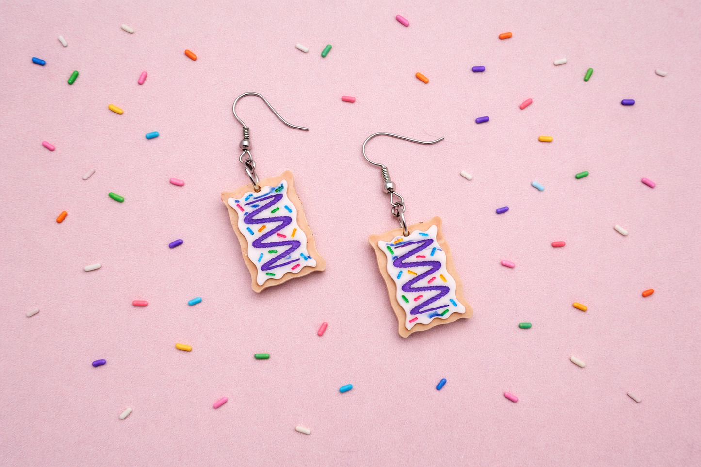 Toaster Pastry acrylic earrings