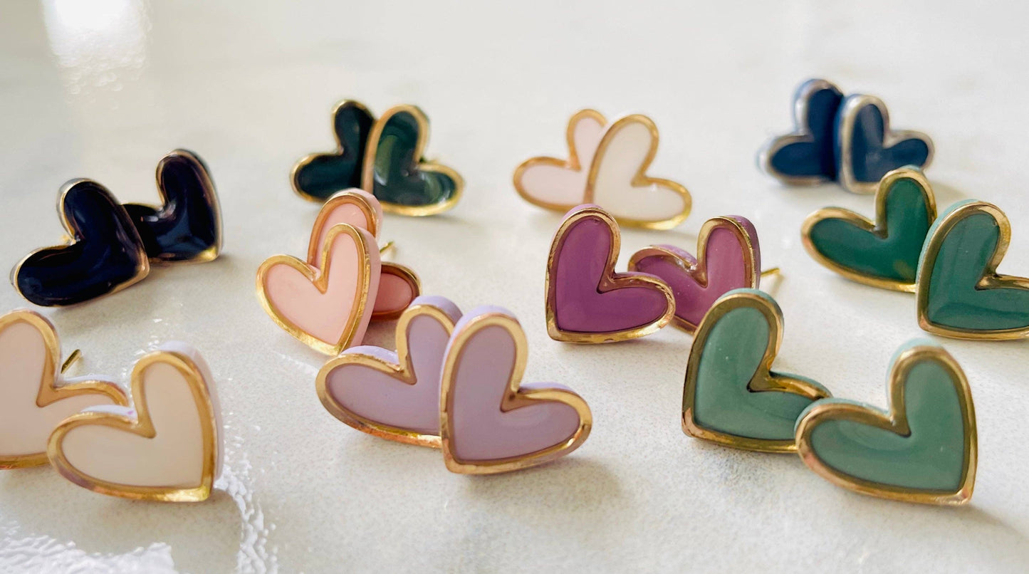 Heart Studs