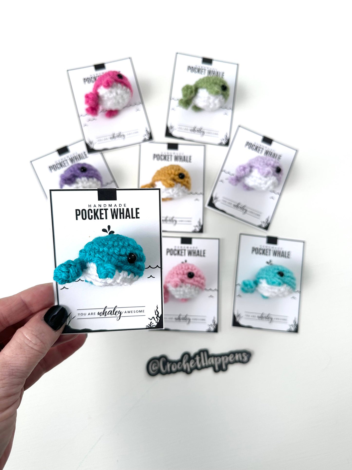 Pocket Whales - Set of 8 - Made to Order