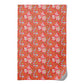 Peace and Love Amaryllis holiday wrapping paper