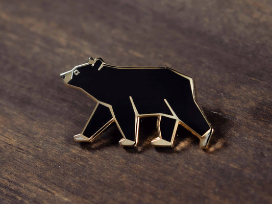 Black Bear Enamel Pin