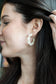 Flora Hoops - Cream // Flower Earrings, Gift, Jewelry