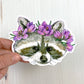 Raccoon with Floral Crown Vinyl Sticker