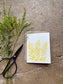 Goldenrod Late Summer Wildflower Letterpress Card