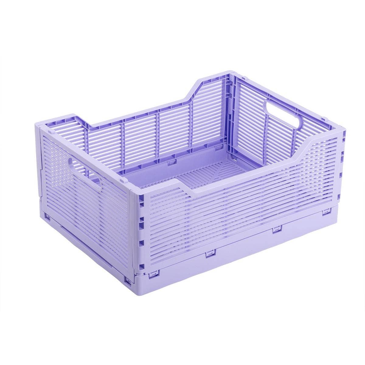 Truu Design Folding Storage Crate, 16x12x7",7 colors