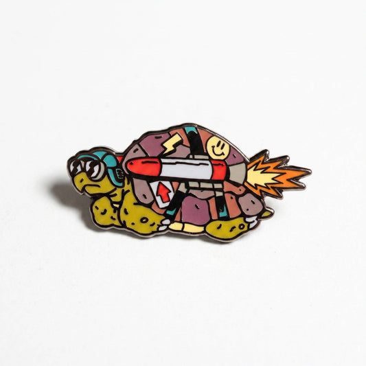 Rocket Turtle Pin
