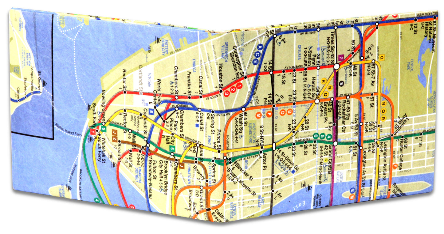 Subway Map Mighty Wallet