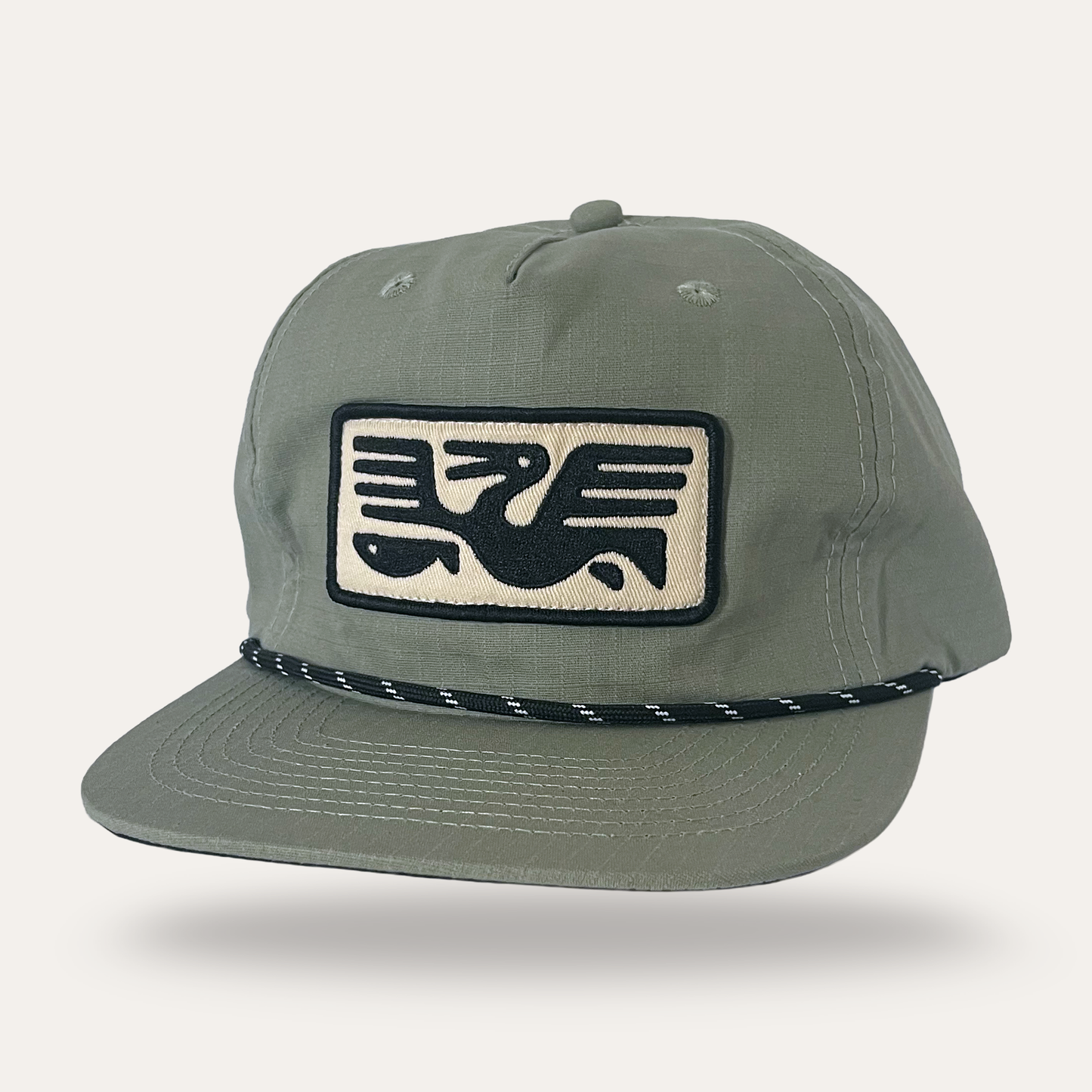 Pelican with Fish Hat - Cotton Ripstop - Sage