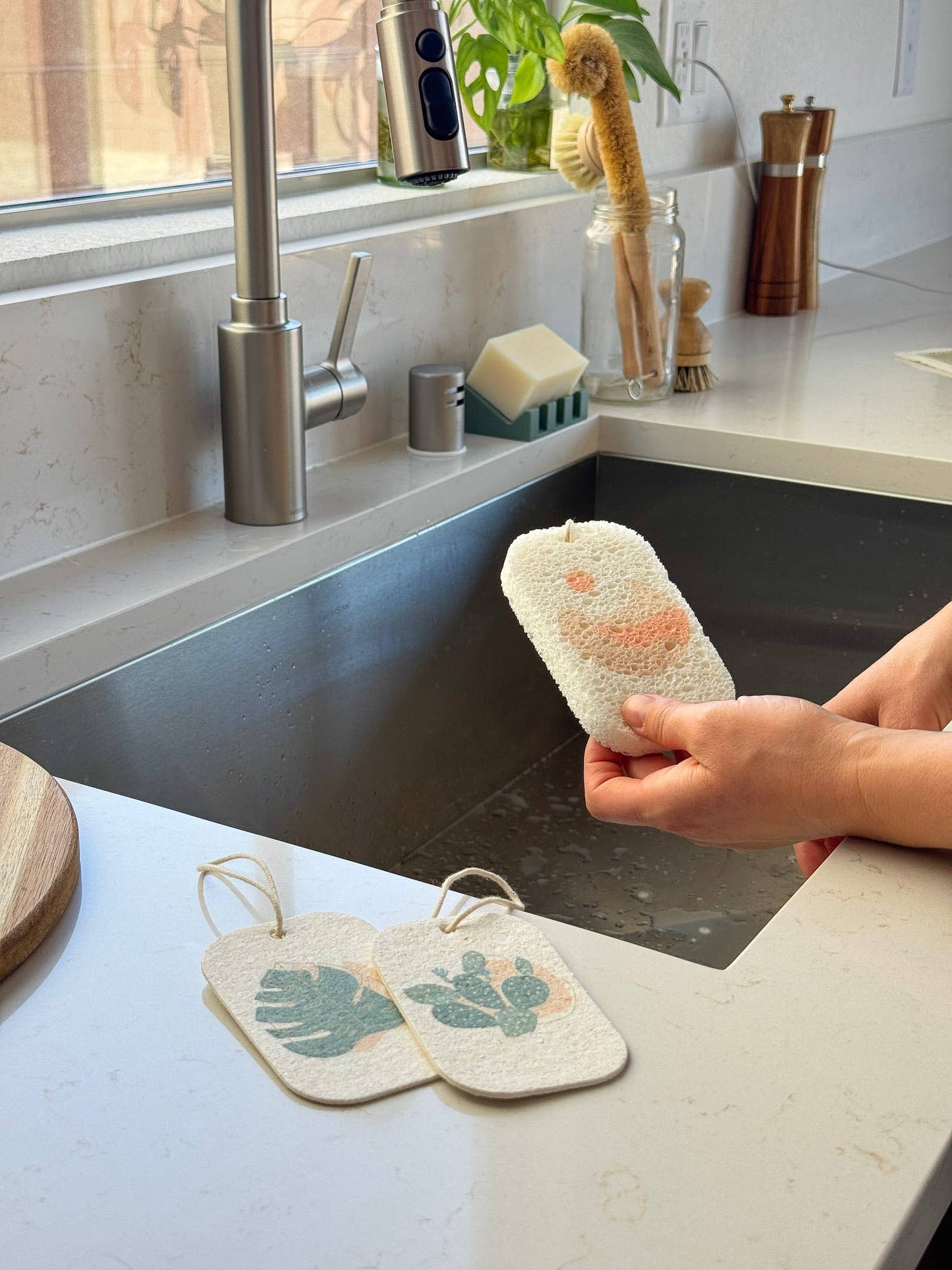 Pop Up Dish Sponges 3-Pack | Compostable + Zero Waste