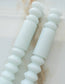 Geometric Taper Candles | Ice Blue