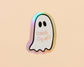 OMG Dead Halloween Ghost Holographic Vinyl Sticker