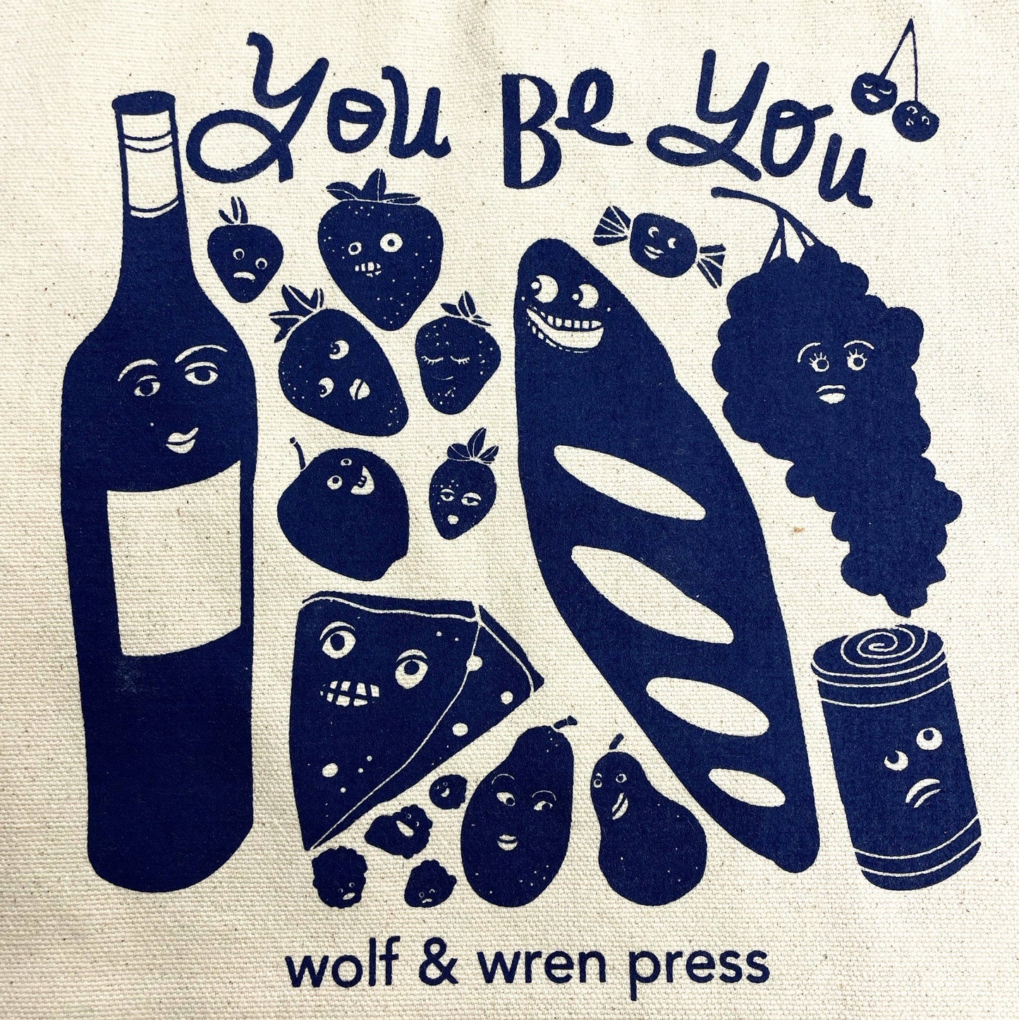 'You Be You' Canvas Tote/Book Bag
