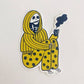 Sticker - pajama skeleton