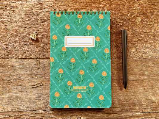 Gold Poms Small Notebook