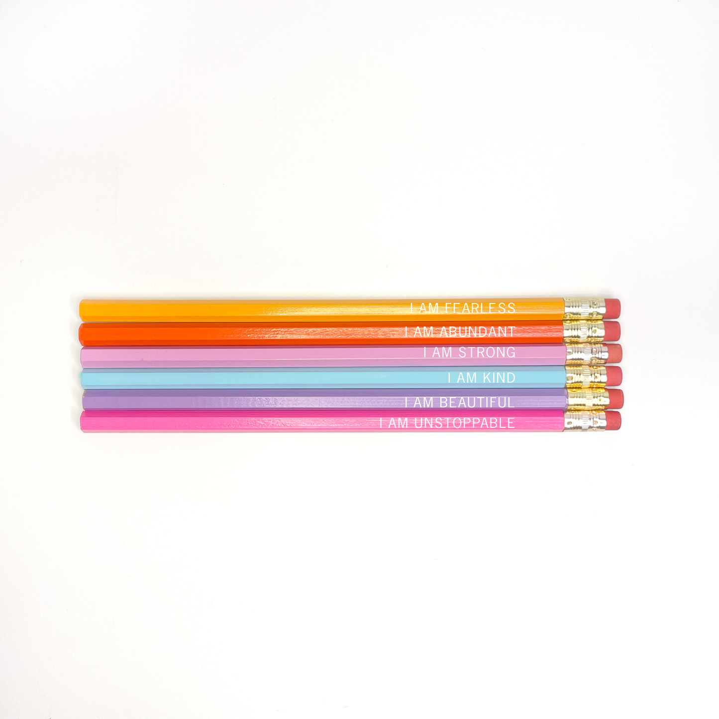 Positive Affirmation set Of 6 Pencils