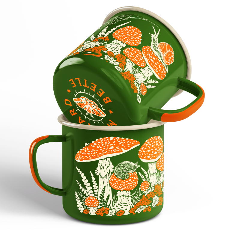 Toad & Mushrooms Enamel Camp Mug