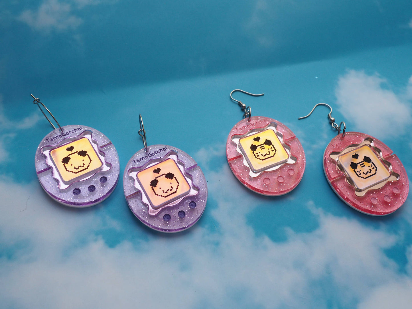 TamaGotcha! Inspired Acrylic Earrings