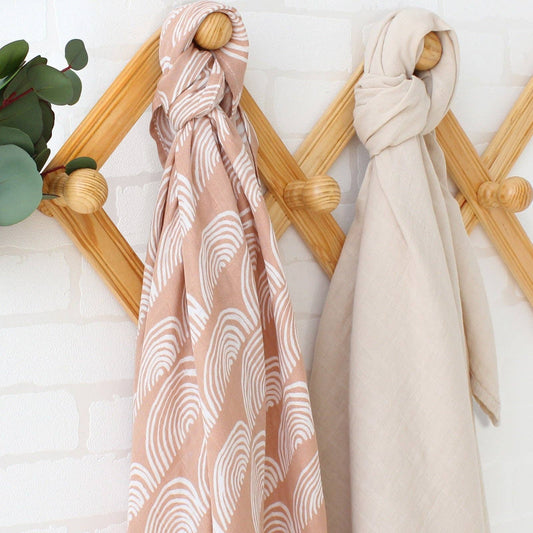 Salmon Summer Muslin Blanket