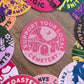 Support Your Local Cemetery 3" Sticker | Pink