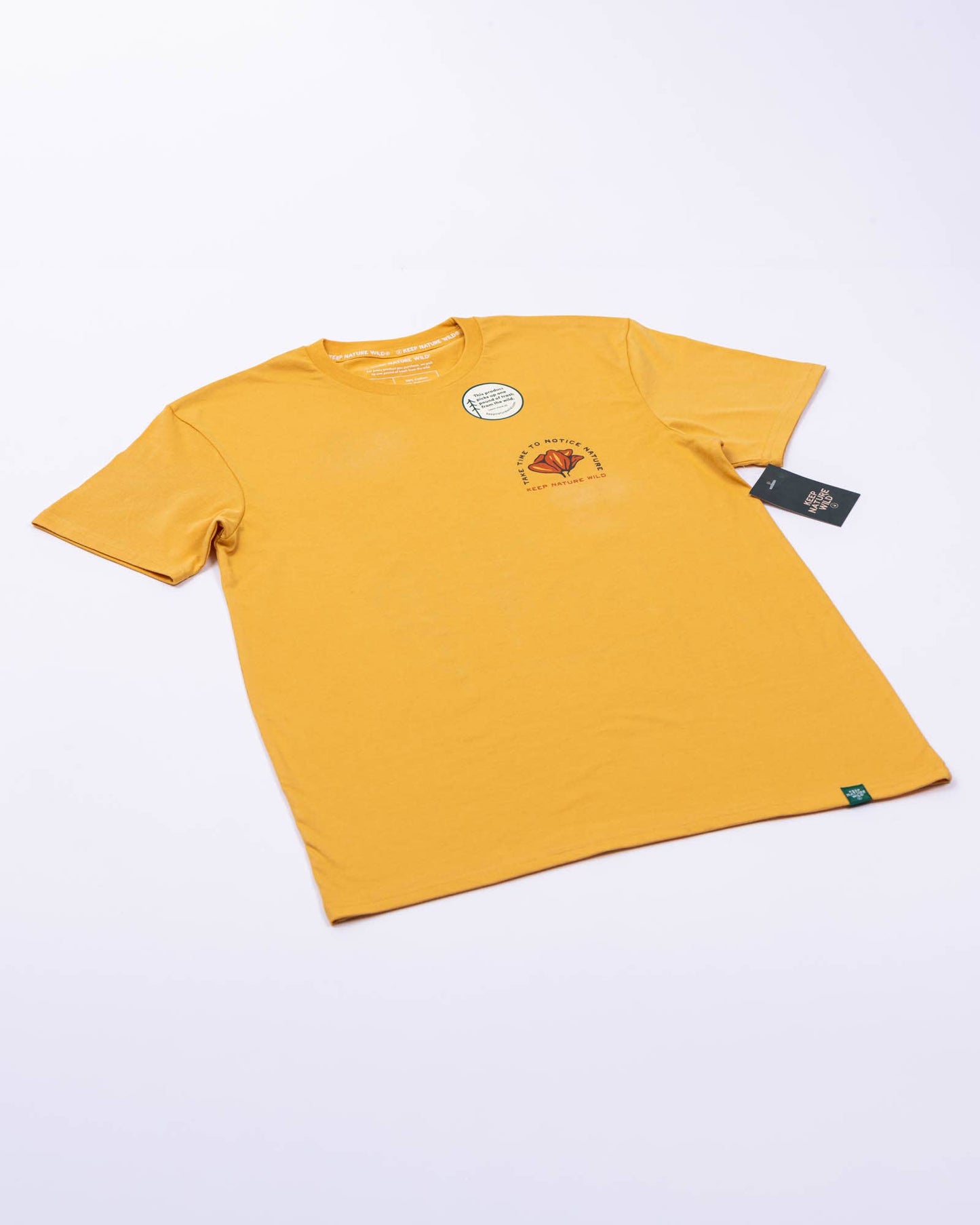 Nature Study Wildflowers Unisex Tee | Mustard