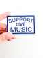 Support Live Music Embroidered Iron On Patch, Trucker Hat