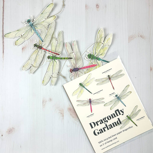 Dragonfly Illustrated Garland