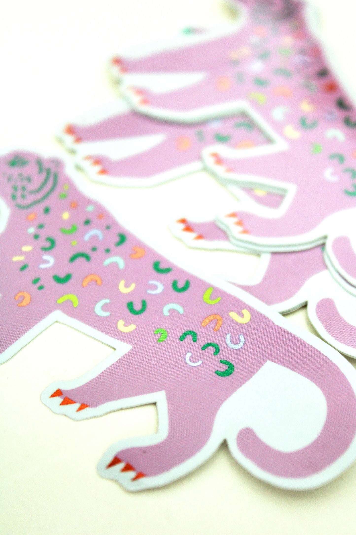 Jaguar Vinyl Glitter Sticker