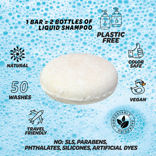 Argan Oil Bamboo Shampoo Bar for Healthy Hair