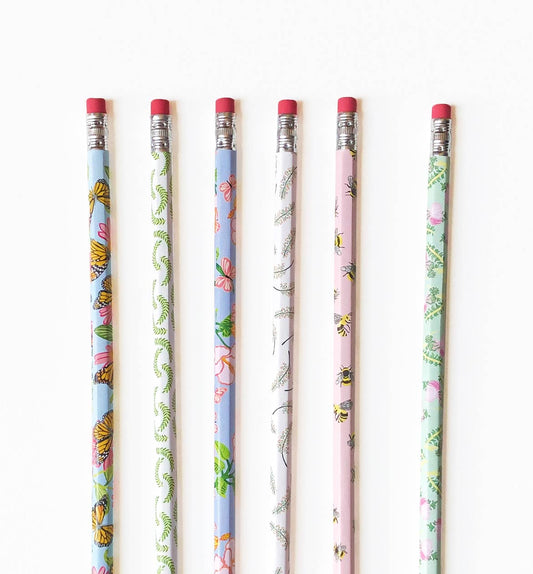 Flowery Garden Pencil Set