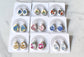 Broken Plate Dangle Earring - Teardrop Shape