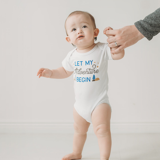 Let my Adventure Begin Baby onesie, Baby Bodysuit, And Though She Be But Little, She is Fierce baby onesie, Baby Clothing
