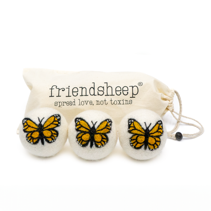 Monarch Butterfly Eco Wool Dryer Balls