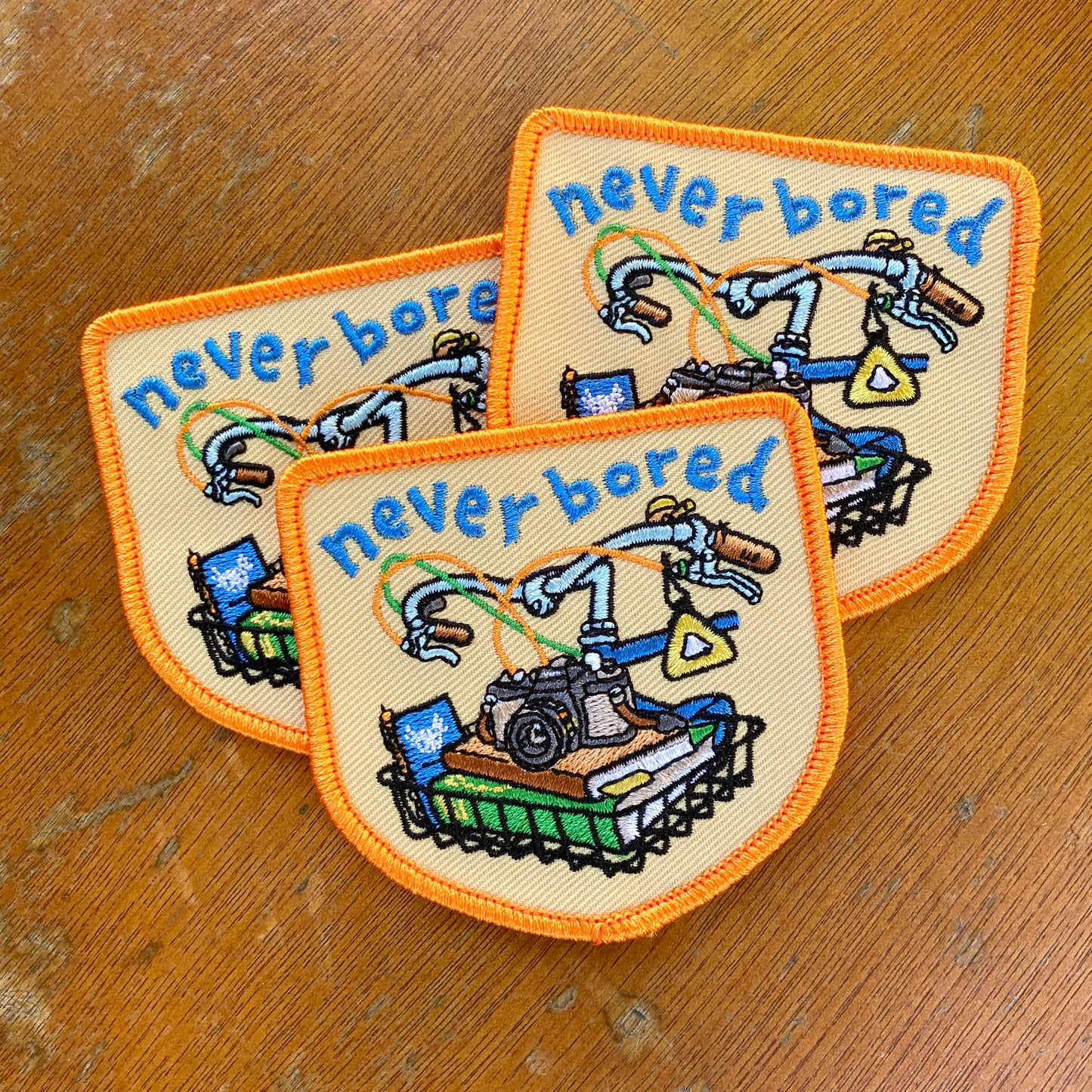 Never Bored Embroidered Patch