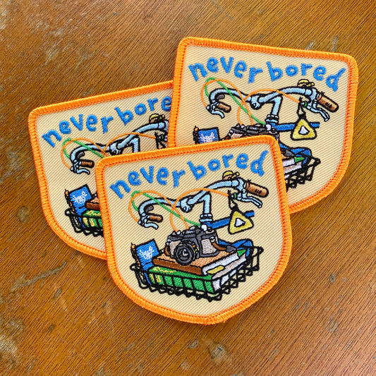 Never Bored Embroidered Patch